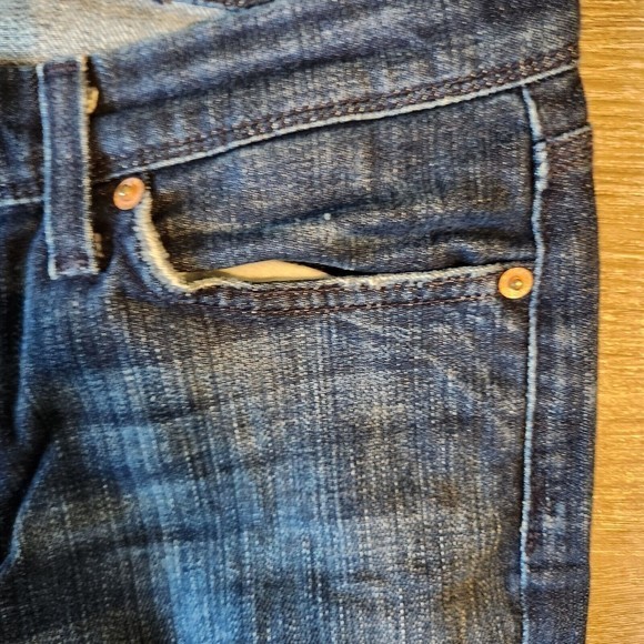 Seven For All Mankind Vintage Flynt Denim Blue Jeans Women’s‎ Size 29 - Picture 7 of 9